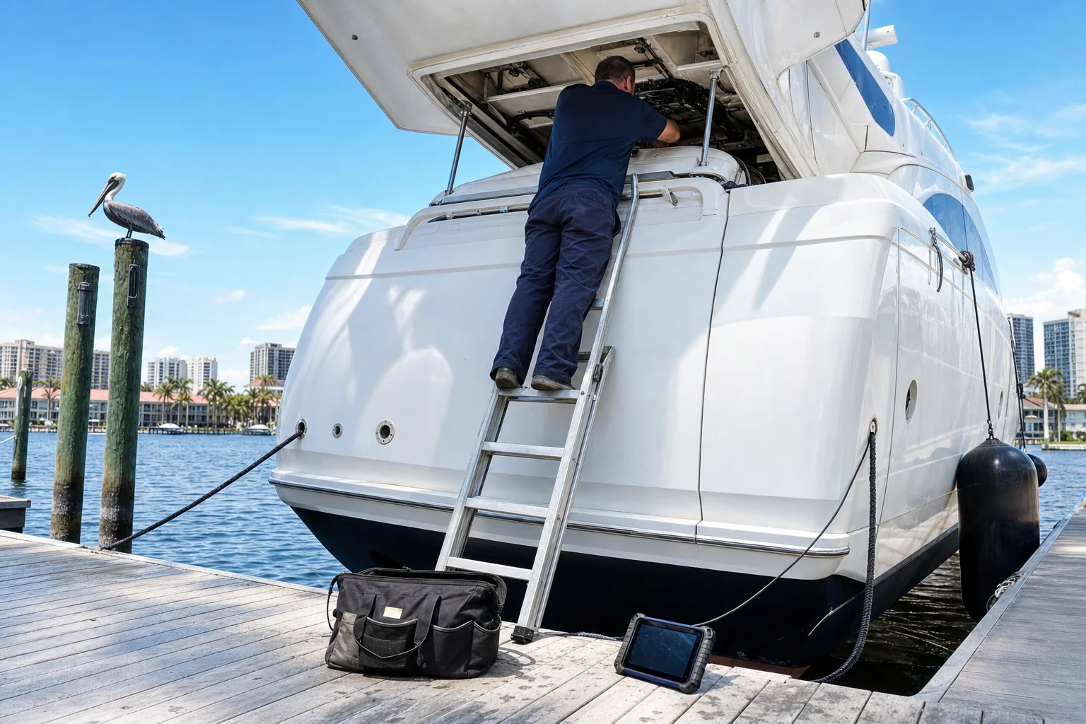 yacht repair in St. Petersburg, FL