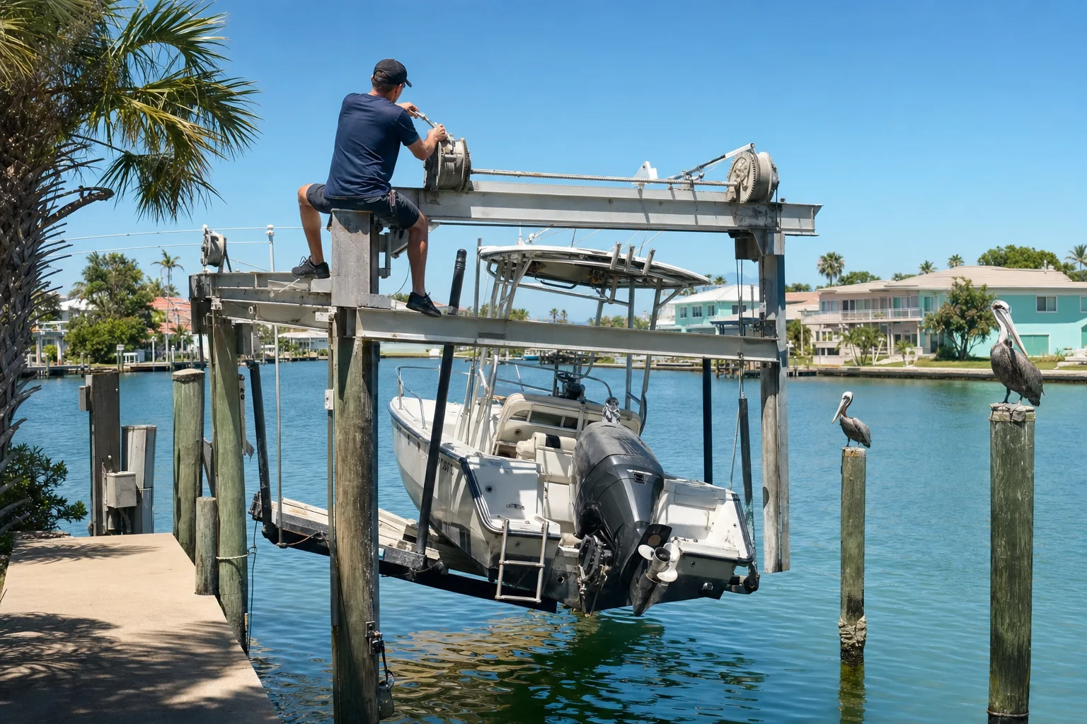 boat lift repair in St. Petersburg, FL
