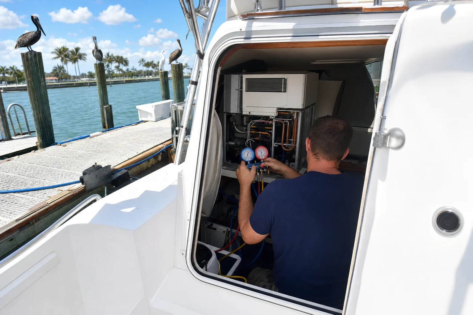 marine ac repair in St. Petersburg, FL